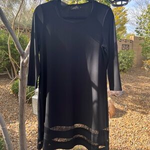 Sympli Black Tunic Top